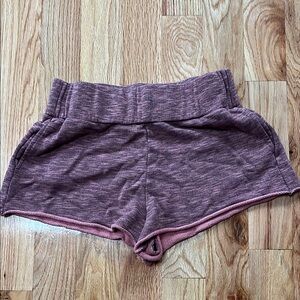 Free People Intimately Road Trip Women Shorts Red Organic Cotton